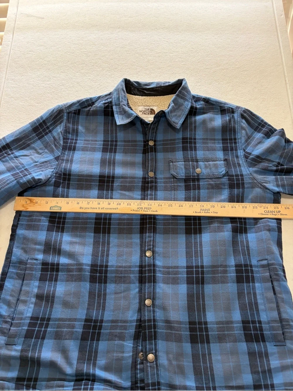 THE NORTH FACE CAMPSHIRE SHERPA FLEECE LINED SHIRT MEN'S XL
